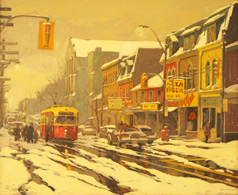 Arto Yuzbasiyan, Queen and Niagara, Toronto, oil on canvas - view 2