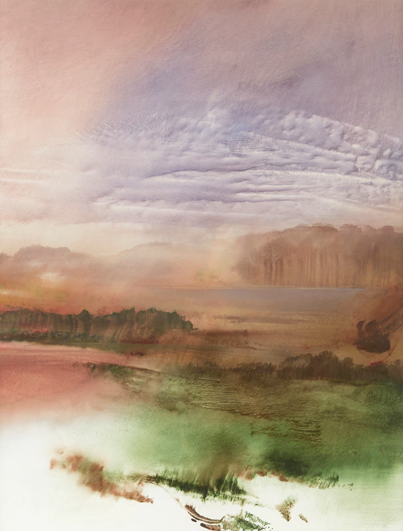 Raymond Victor Cattell, Morning Mood, watercolour, 1992 - view 2
