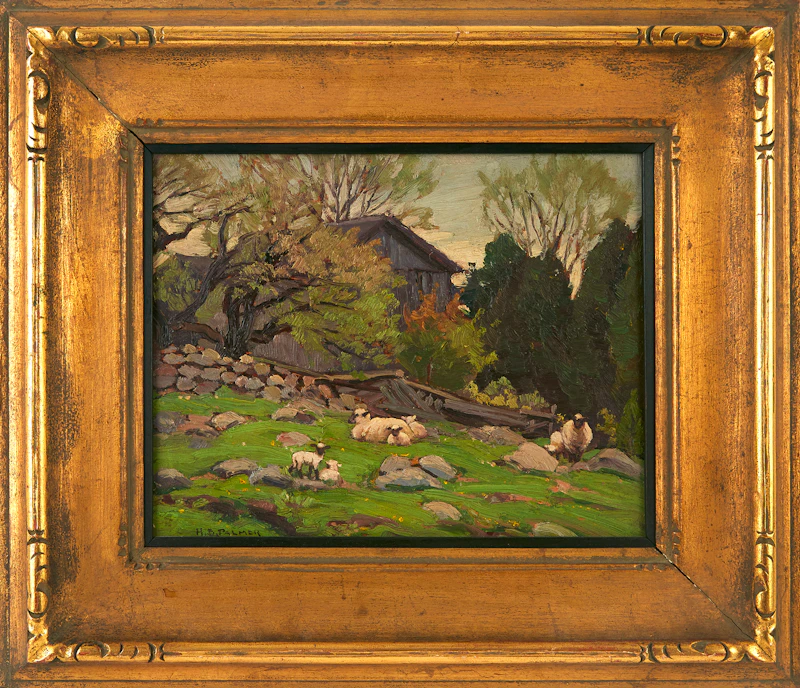 Sketch for Behind the Barn by Herbert Sidney Palmer