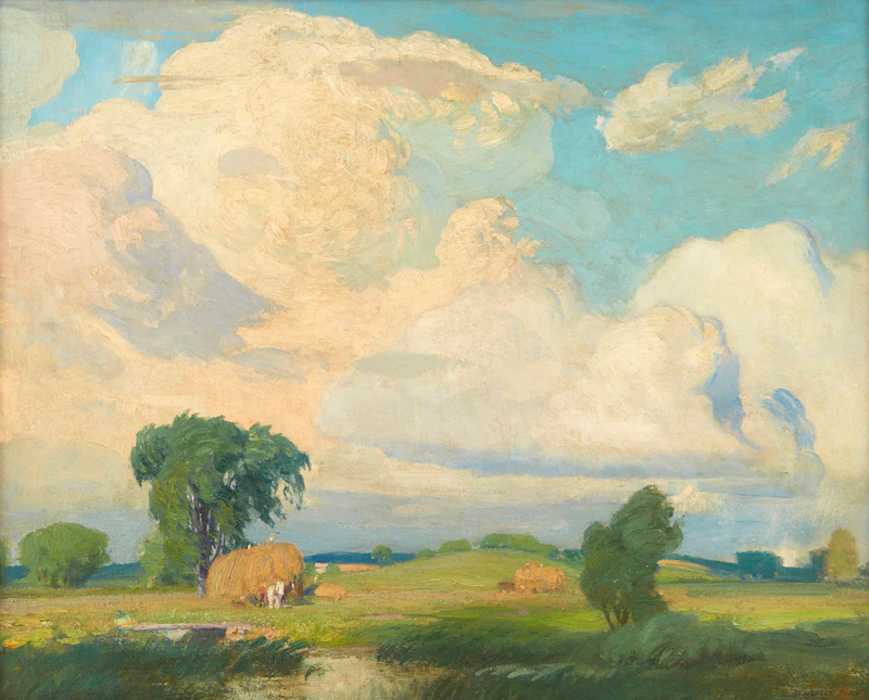 Addison Winchell Price, Haying Time, oil on canvas - view 2