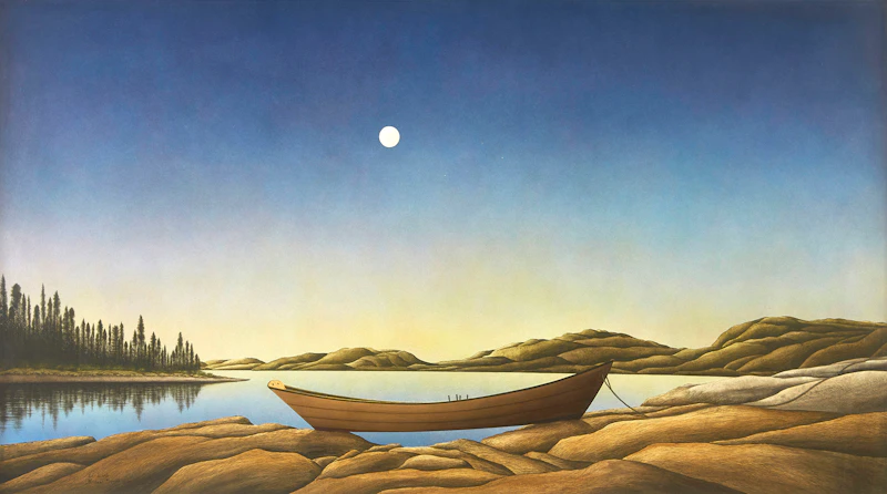 Michael French, La Lune , acrylic, 1984 - view 2