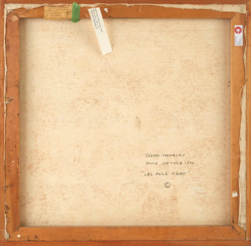 Gérard Tremblay, Les Poils D’Eau, oil on canvas, 1970 - view 3