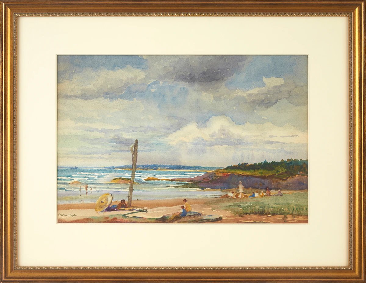 Owen Staples, Seaside, watercolour
