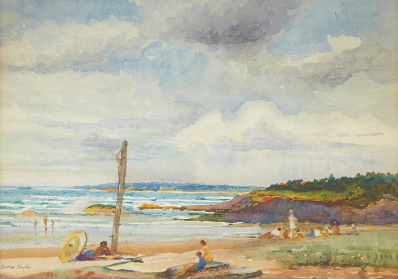 Owen Staples, Seaside, watercolour - view 2