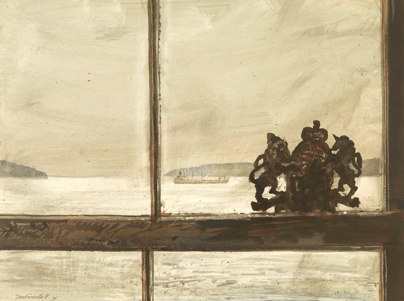 Thomas de Vany Forrestall, Harbour Mouth, Sketch for Windows (Halifax), watercolour, 1974 - view 1