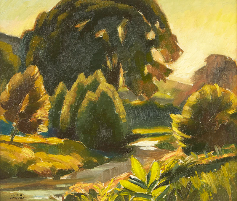 Lawrence Arthur Colley Panton, Late Autumn, Etobicoke River, oil on board, circa 1930 - view 2