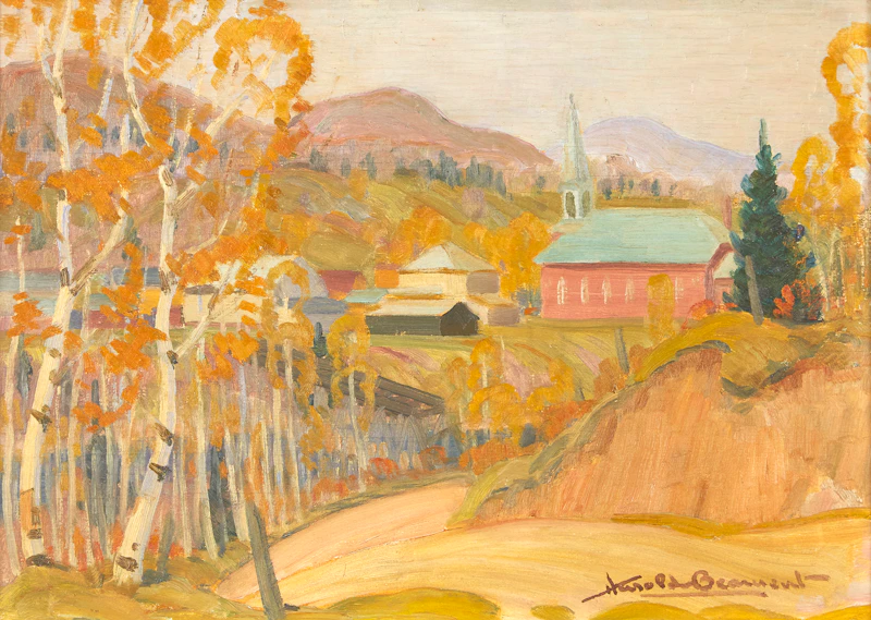 Thomas Harold Beament, Laurentian Village, oil on board - view 2