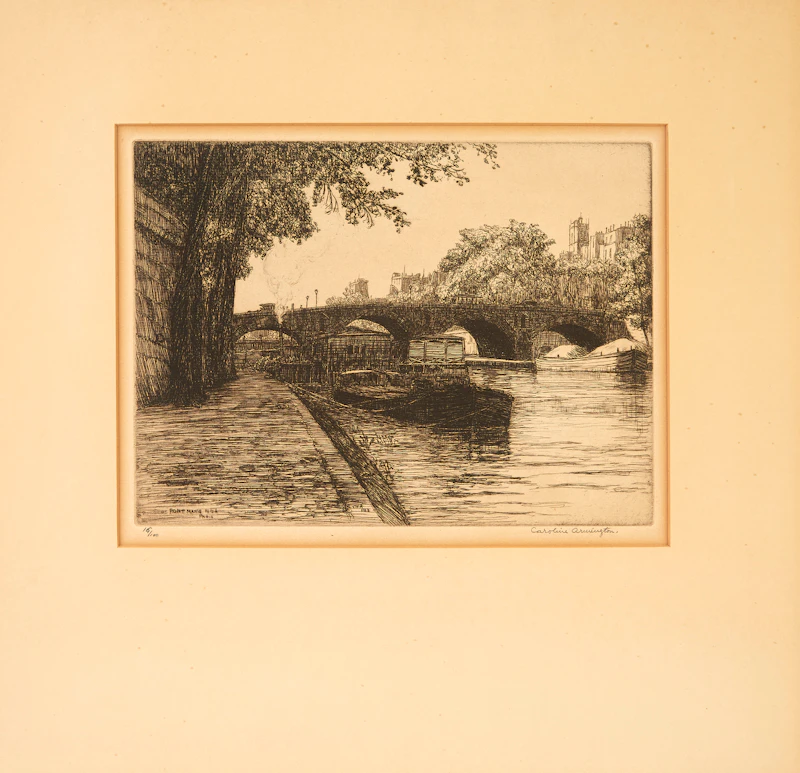 Caroline Helena Armington, Pont Marie, Paris, No.1; Le Pont des Arts, Paris No. 2