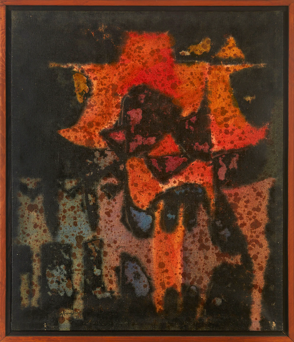 Gérard Tremblay, Vitre Vite, oil on canvas, 1970