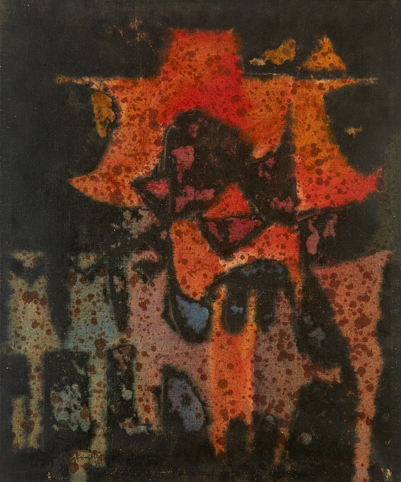 Gérard Tremblay, Vitre Vite, oil on canvas, 1970 - view 2