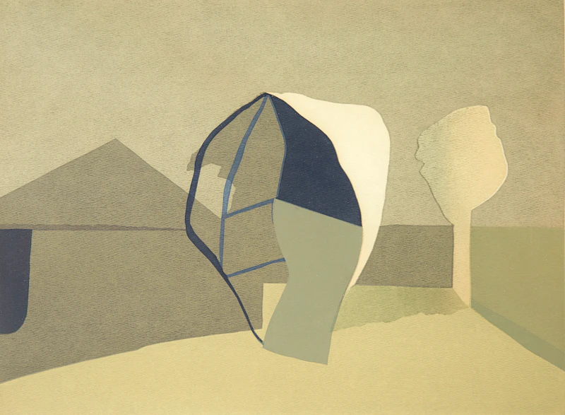 Toni Onley, Mythical Landscape, colour serigraph - view 2