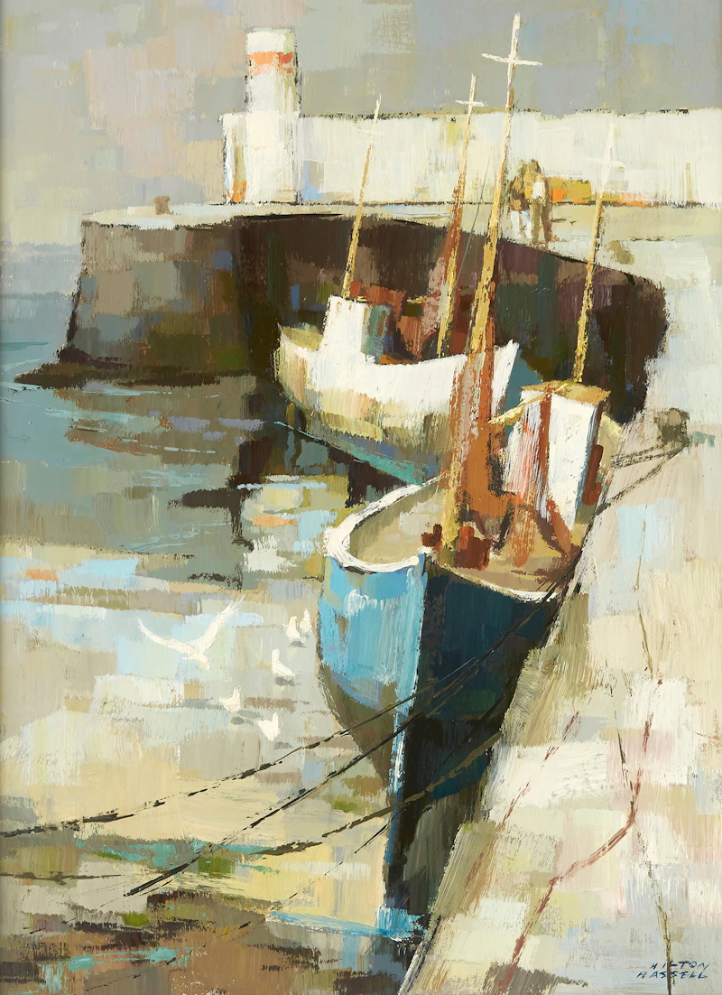 Hilton MacDonald Hassell, Down by the Irish Sea (Skerries, Ireland), oil on board - view 2