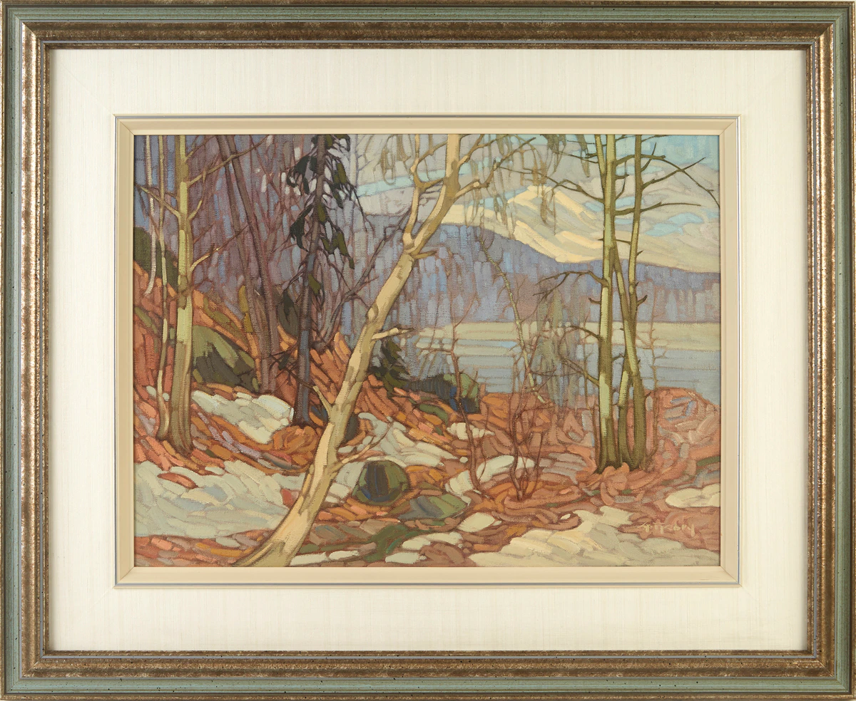 Gaston Rebry, Fin de l’hiver (End of Winter), oil on canvas, 1986