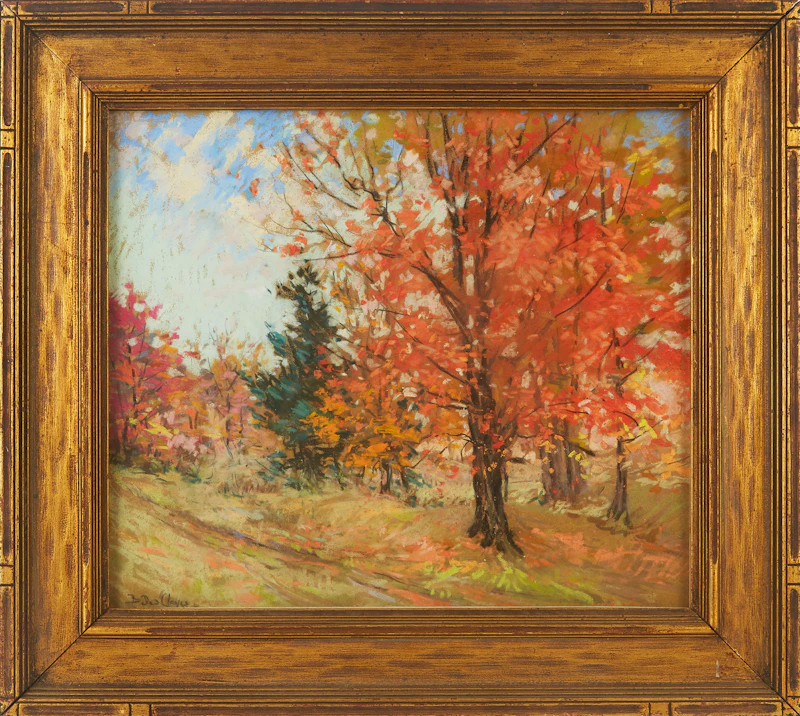 Berthe Des Clayes, Path to the Maple Wood, pastel - view 2