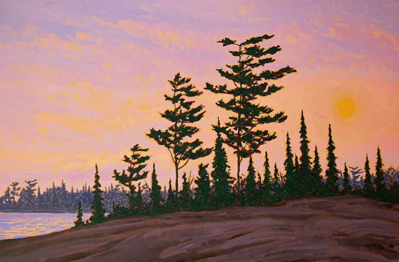Philip Sybal, New Day on Georgian Bay, oil on canvas, 2002 - view 1