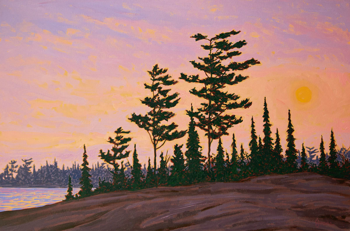 Philip Sybal, New Day on Georgian Bay, oil on canvas, 2002