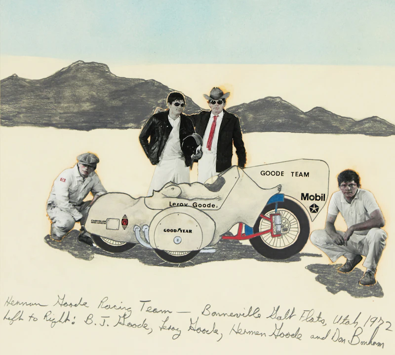 Hennan Goode Racing Team, Bonneville Salt Flats, Utah, 1972 by Don Bonham