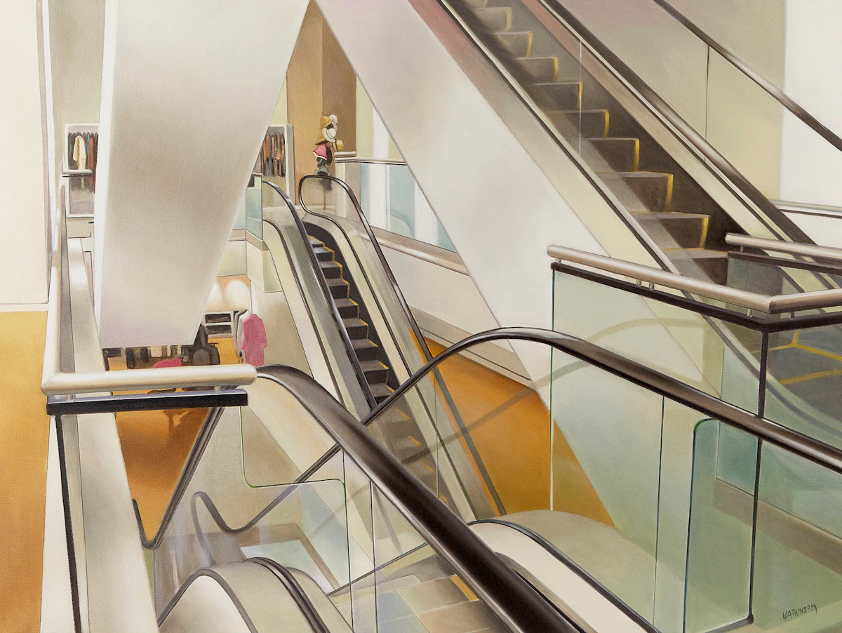 Terry Watkinson, Upwardly Mobile, oil on canvas, 2010
