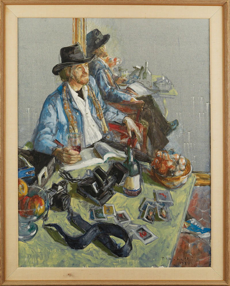Joseph Francis Plaskett, Polar Coordinates: Iain , oil on canvas, 1980 - view 2