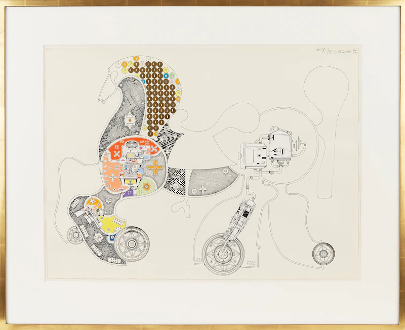 Harold Barling Town, Toy Horse, collage, 1982 - view 2