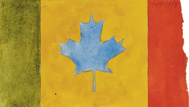 Untitled (Canadian Flag) by Gregory Richard Curnoe