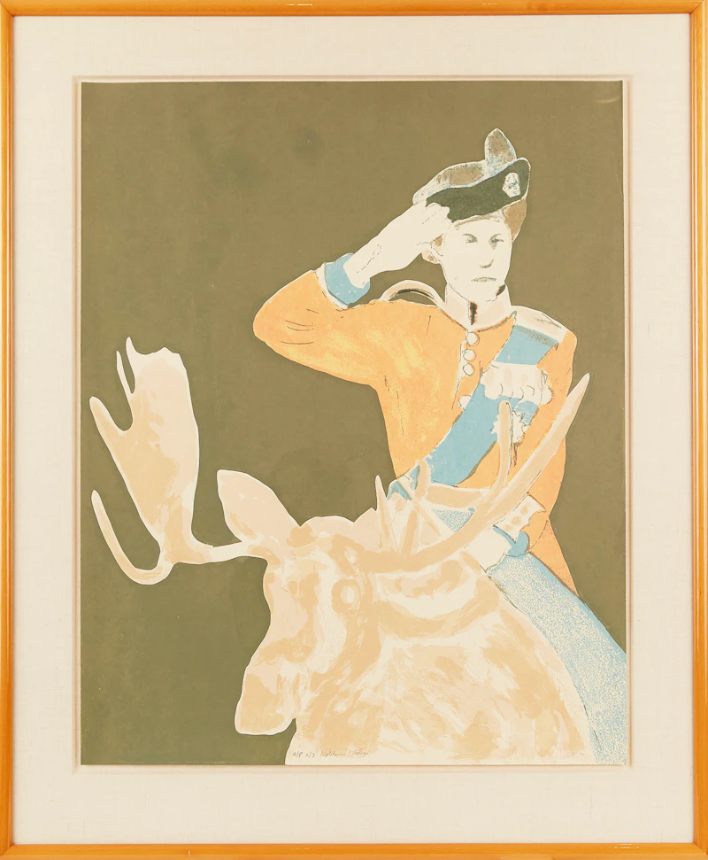 Charles Pachter, Noblesse Oblige, colour serigraph - view 2