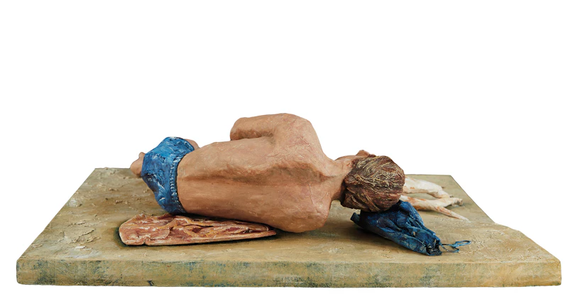 Susan Longmire, Let Sleeping Dogs Lie, papier-mache sculpture - view 3