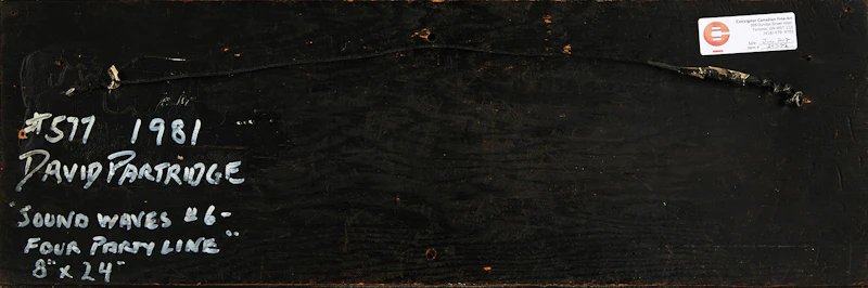 David Gerry Partridge, Sound Waves #6 - Four Party Line, mixed media sculpture (nails, 1981 - view 3