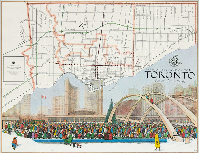 William Kurelek, Map of Toronto