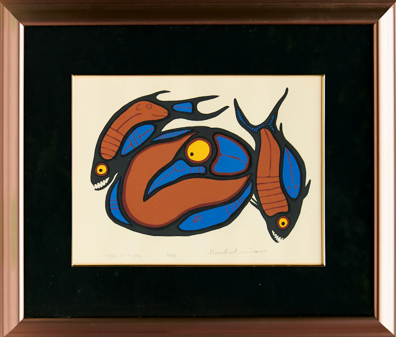 Norval Morrisseau, Images of Myths, silkscreen - view 2