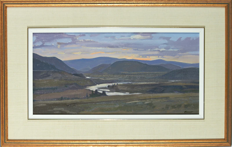 Peter Maxwell Ewart, End of Day, Thompson River Valley, oil on canvas board - view 3