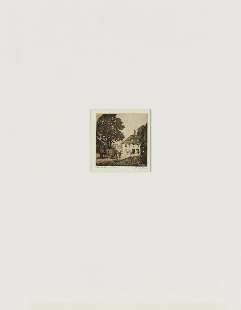 Samuel Herbert Maw, A Village Scene, etching - view 3
