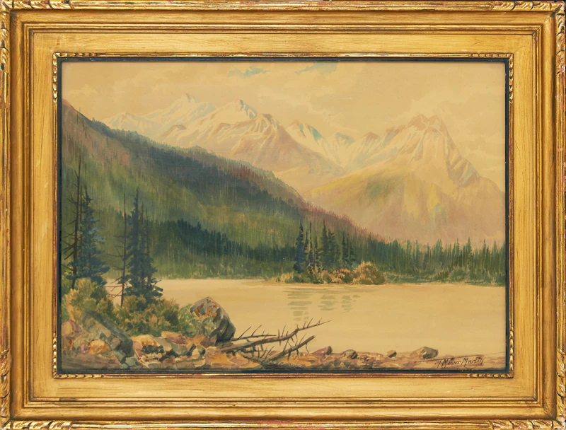 Thomas Mower Martin, Western Landscape, watercolour - view 2