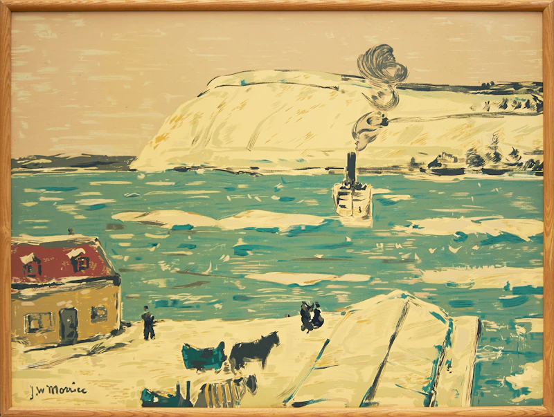 James Wilson Morrice, The Ferry, Quebec, Sampson Matthews silkscreen - view 2