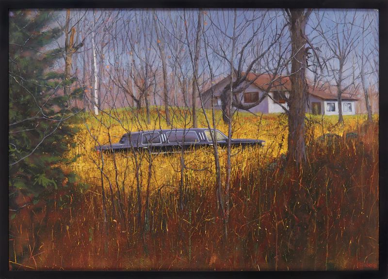 Neil Sternberg, Black Limousine, oil on canvas, 2015 - view 2