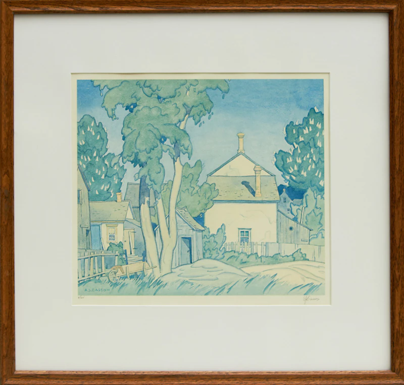 Alfred Joseph Casson, Early Summer, Norval, colour lithograph, 1928 - view 2