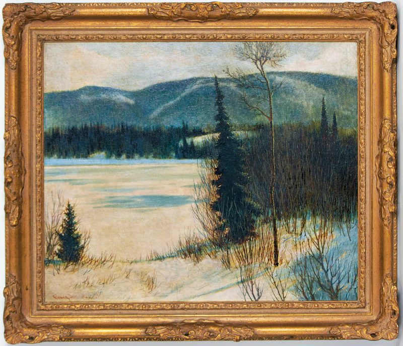 Frank Hans Johnston, Moody March, oil on board - view 2