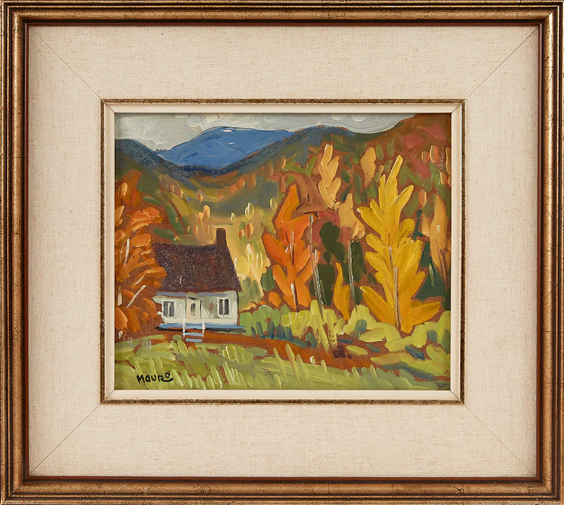 Mario Mauro, Automne, oil on board, 1979 - view 2
