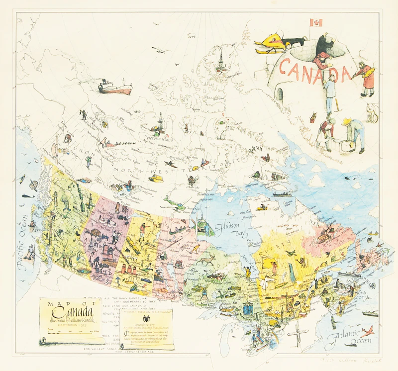 William Kurelek, Map of Canada