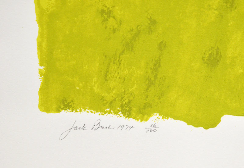 Jack Hamilton Bush, Purple Thrust, colour serigraph, 1974 - view 3