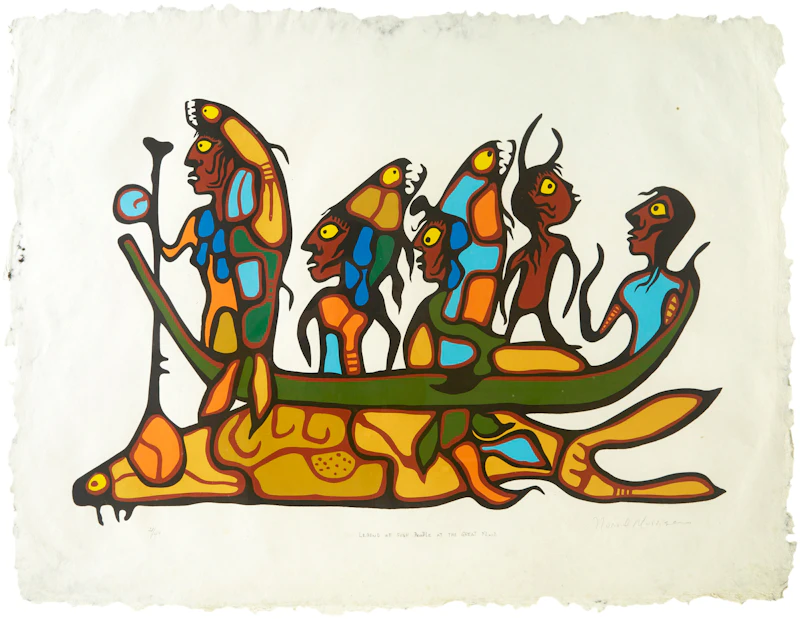 Norval Morrisseau, Legend of Fish People at the Great Flood