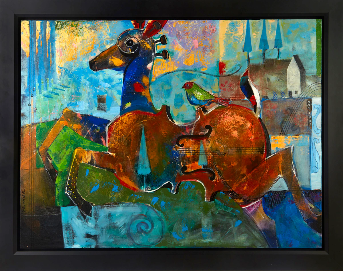 Claude Gauthier, Metamorphose, acrylic on canvas