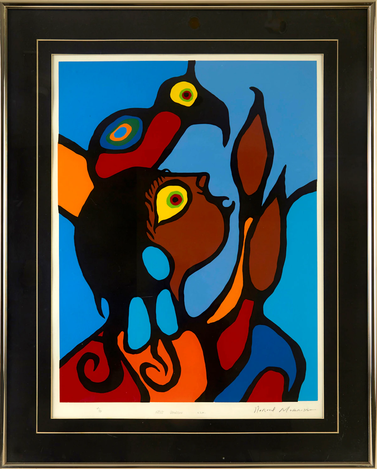 Norval Morrisseau, Artist Grandson, silkscreen