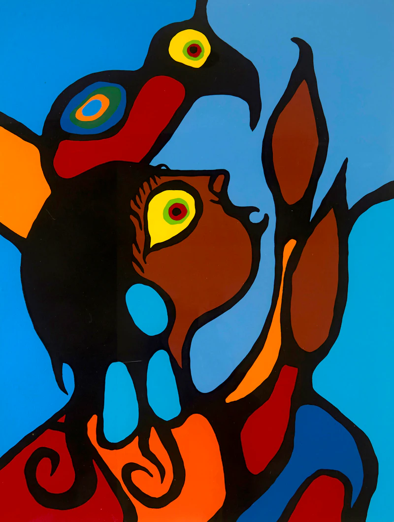 Norval Morrisseau, Artist Grandson, silkscreen - view 2