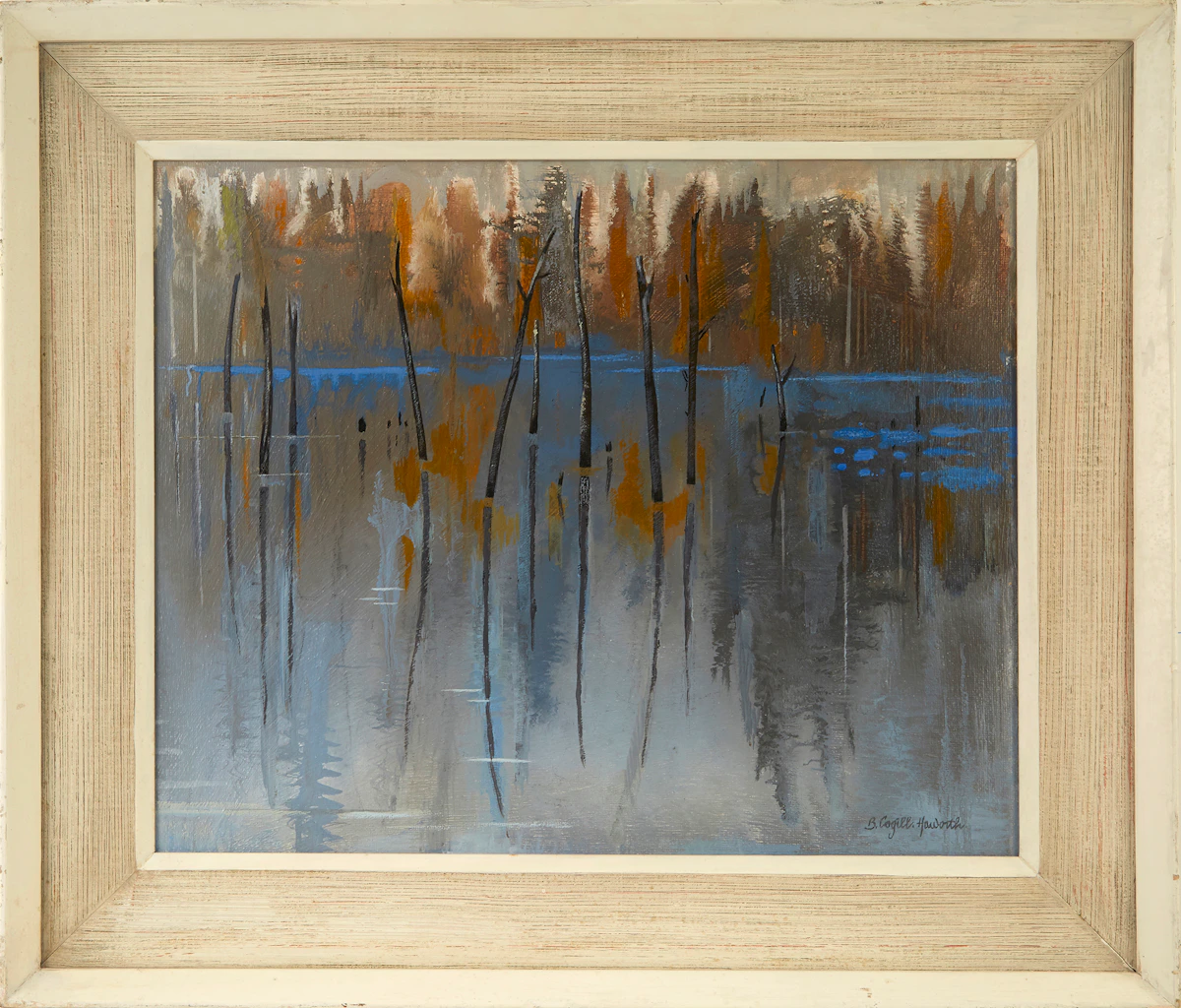 Bobs Cogill Haworth, Still Water, Haliburton Highlands, acrylic on board