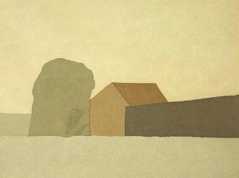 Toni Onley, Silent Farm, colour serigraph - view 2
