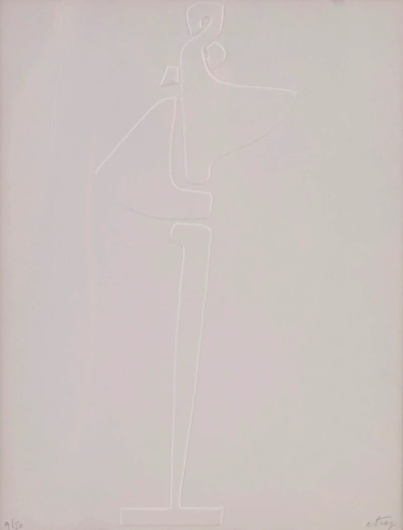 Sorel Etrog, Study for Sculpture, embossed print - view 2