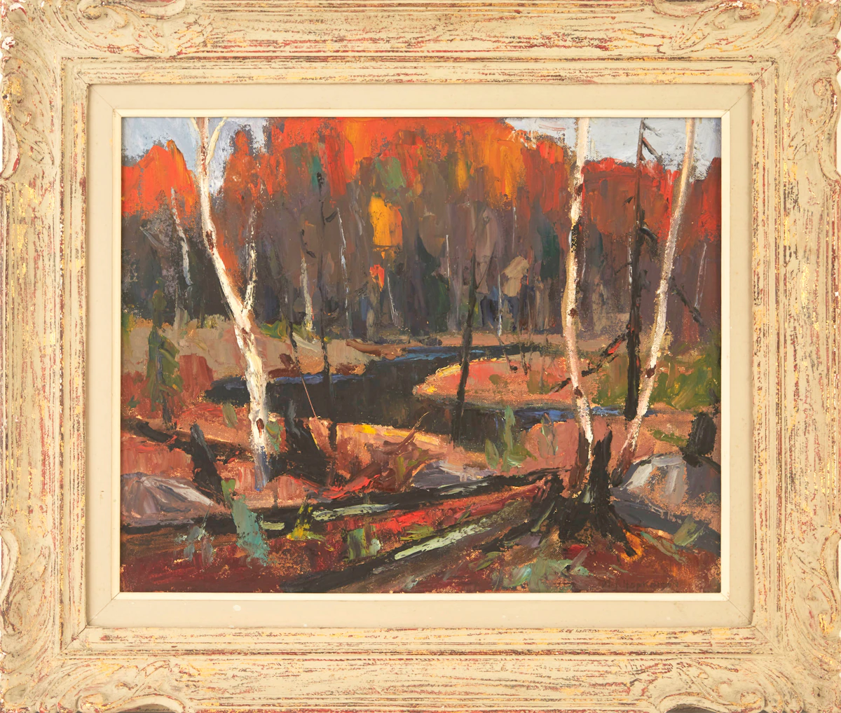 William John Hopkinson, Autumn Landscape, oil on canvas