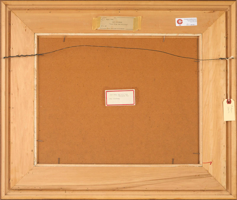 Ray Storberg, View from the Hilltop, Georgian Bay, oil on board, 1986 - view 3