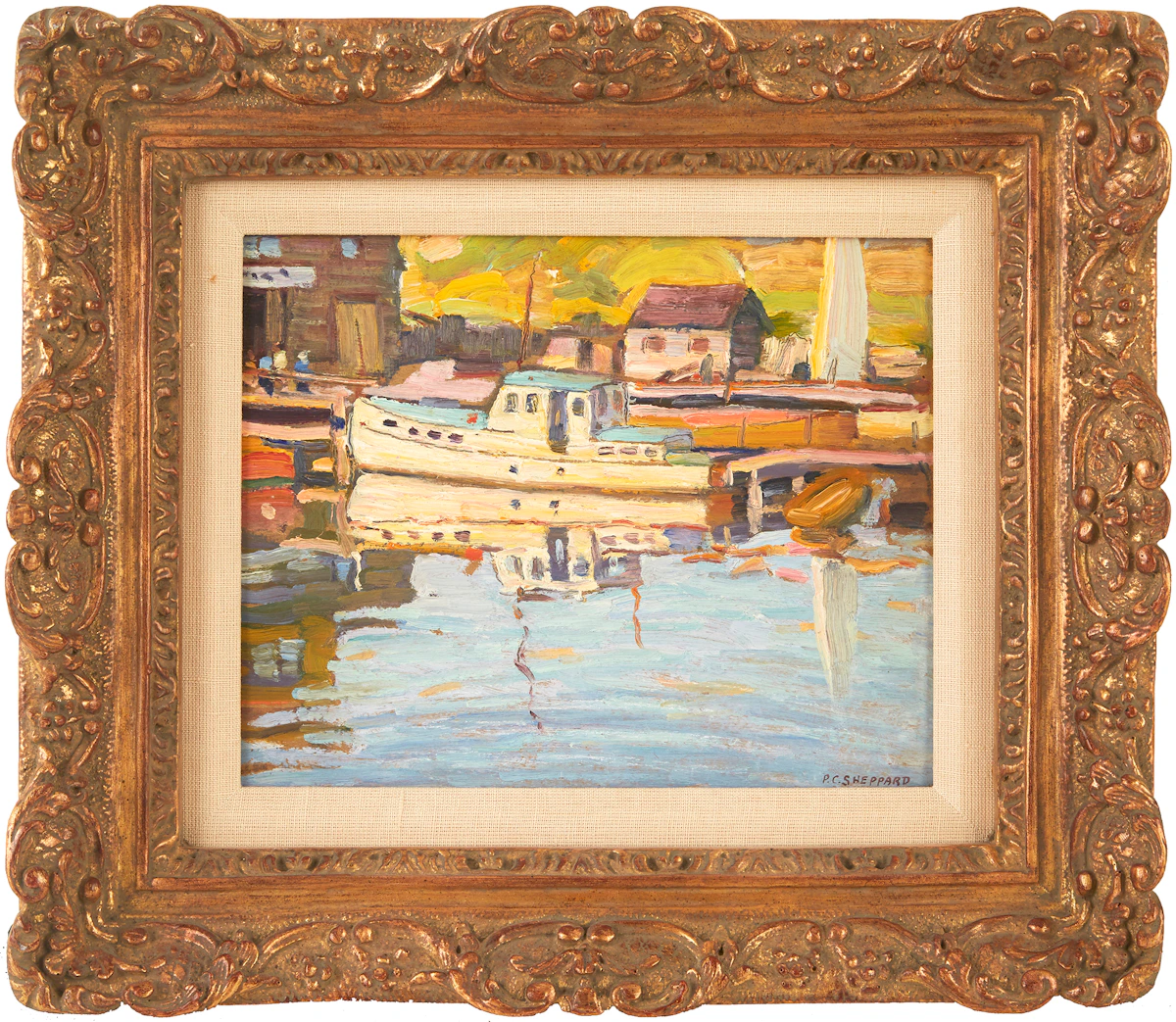 Peter Clapham Sheppard, Port Credit, Ontario, oil on board